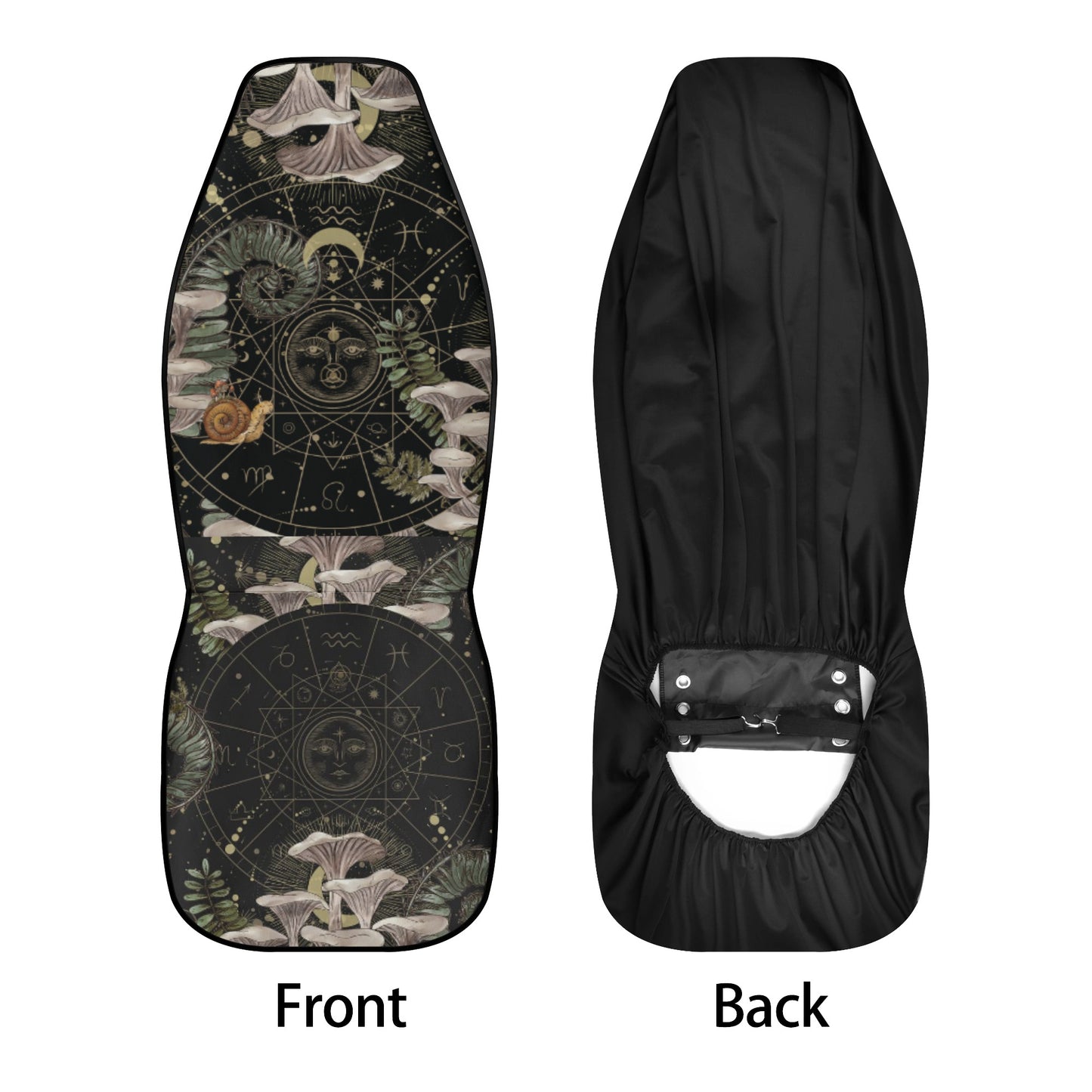 Forest Oyster Mushroom Car Seat Cover Set