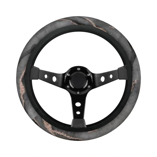 Black Glitter print Car Steering Wheel Cover