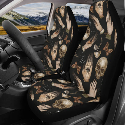 Skull Mushroom Witchcraft Car Seat Cover Set