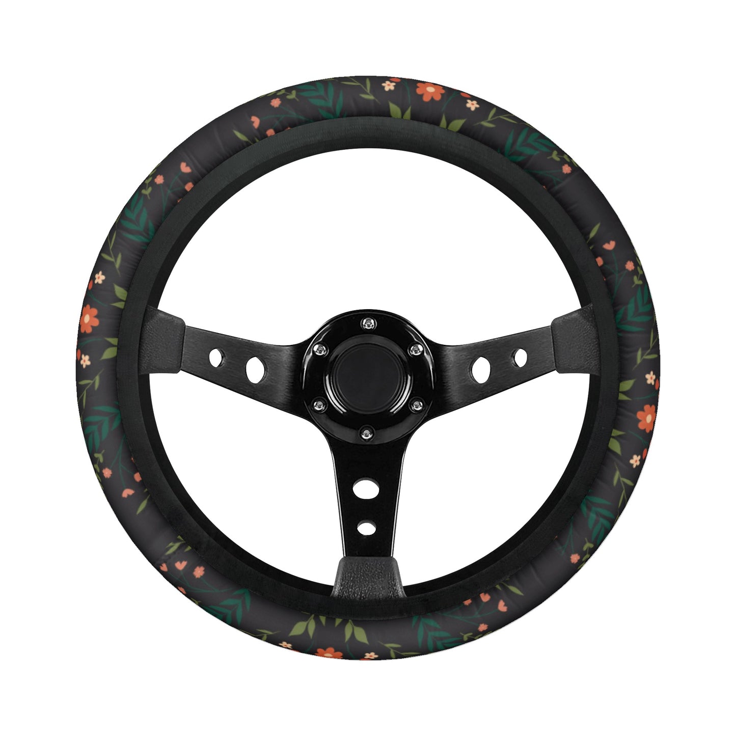 Mini Floral Car Steering Wheel Cover