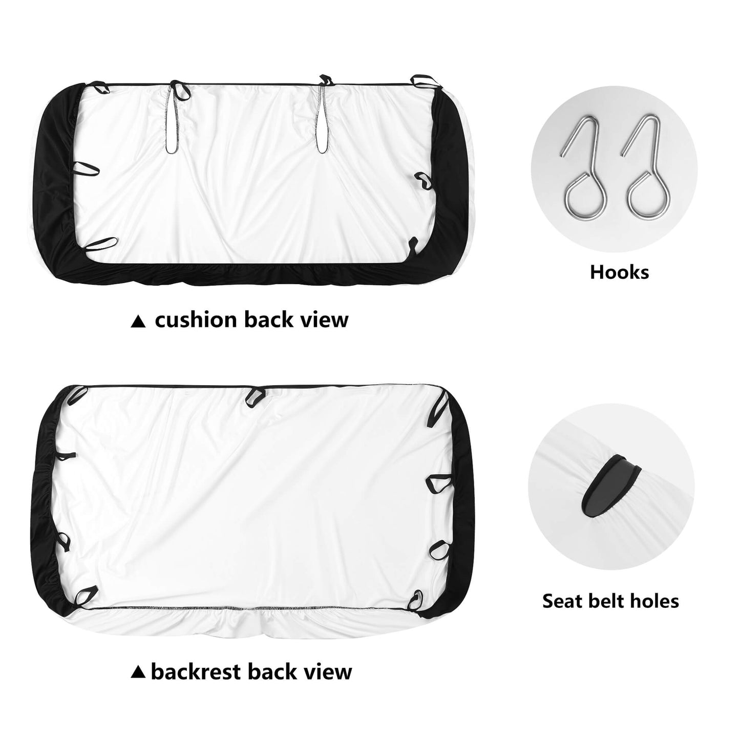 Mystical Moon Phase Car Seat Cover Set