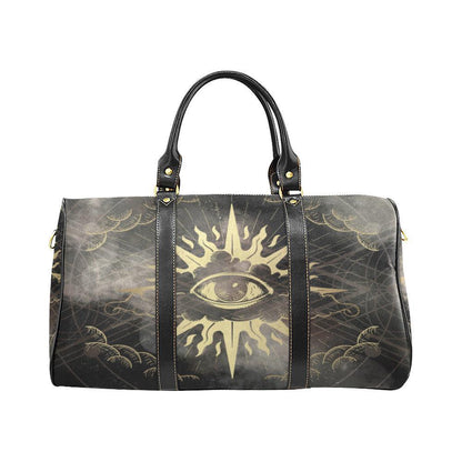 Cloud eye Mystical witch small duffle weekender Travel Bag Black