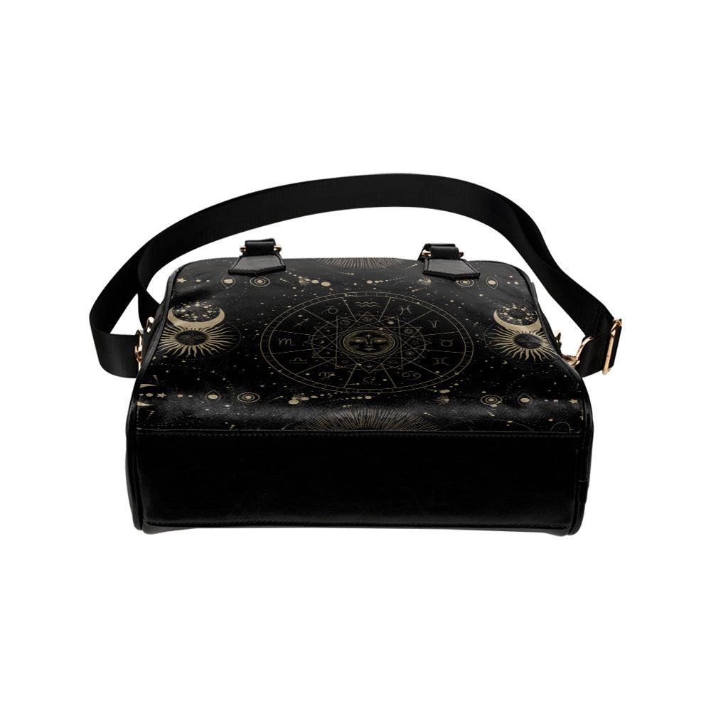 Astrology zodiac bowler Handbag with strap