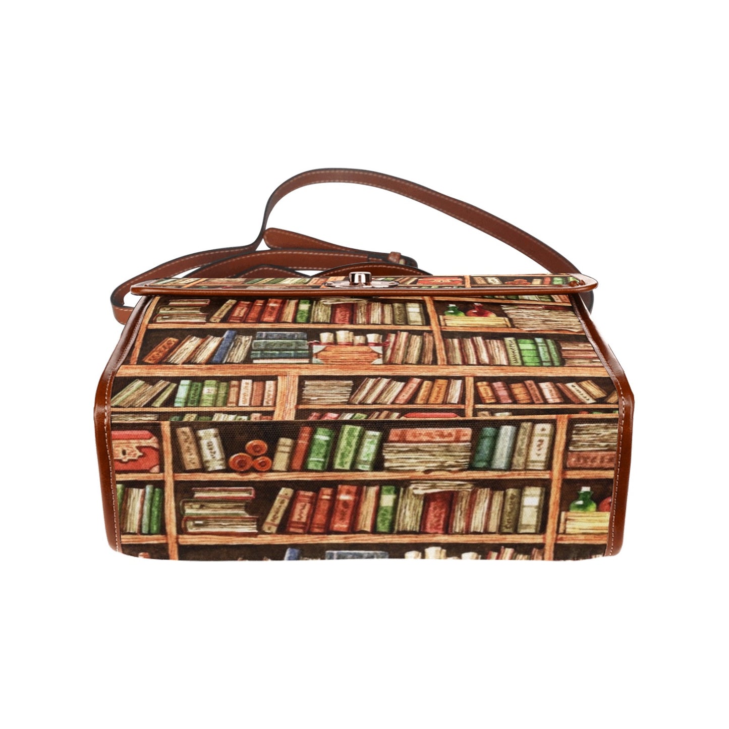 Book worms dark academia Canvas satchel bag