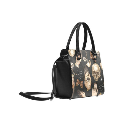 Mushroom skull Witch premium Classic Trapeze handbag with strap