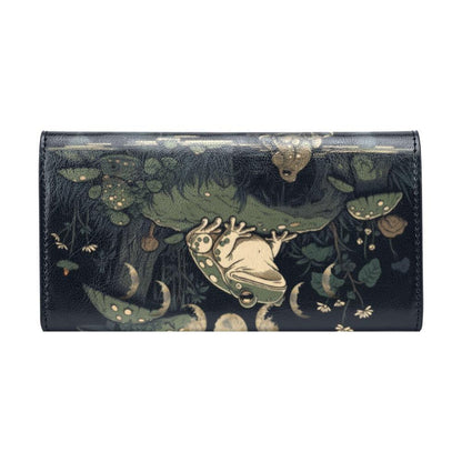 Goblinecore Frog Mushroom forest Trifold Wallet | Sense Forest