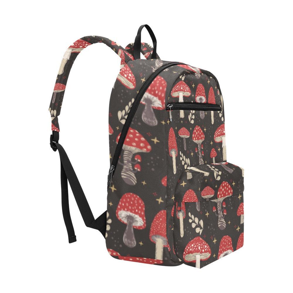Red magic mushroom cottagecore Travel Backpack(Large Capacity)