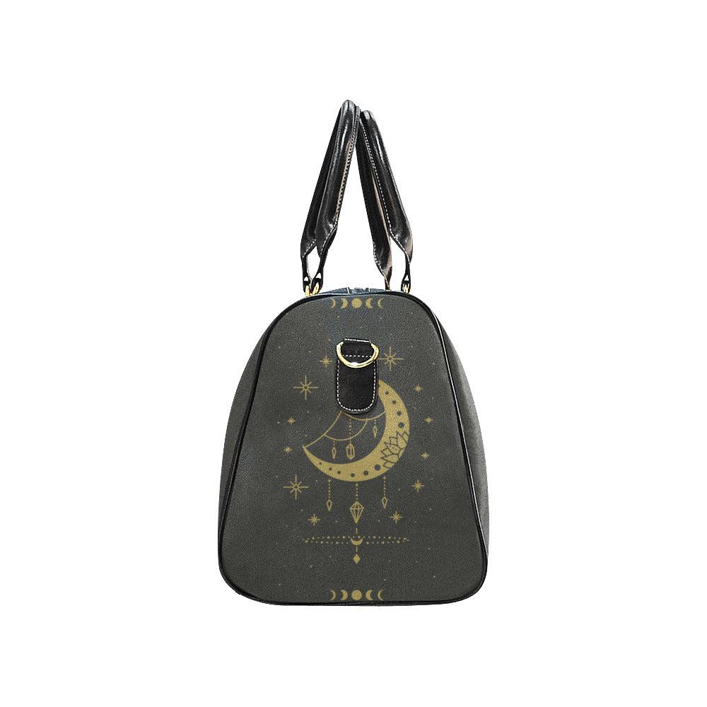 Witchy moon small duffle weekender Fabric Travel Bag