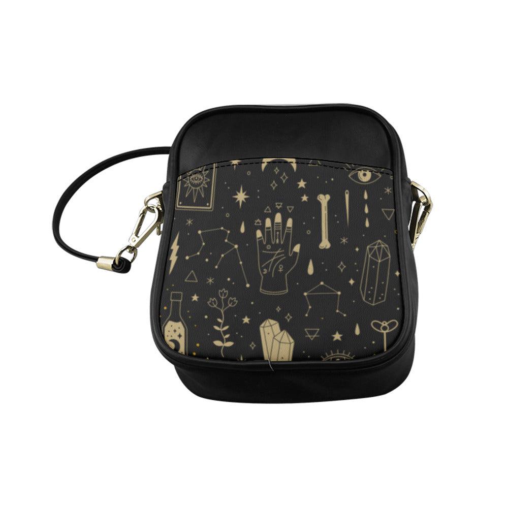 Mystical Elements Occult Witch mini sling bag