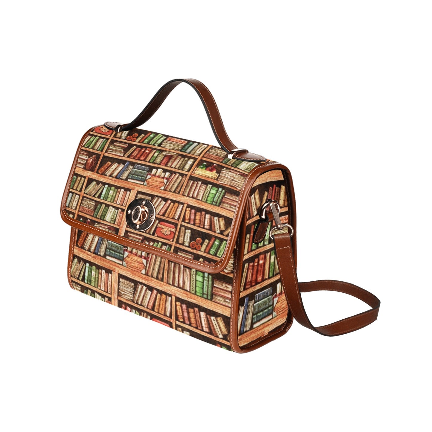 Book worms dark academia Canvas satchel bag