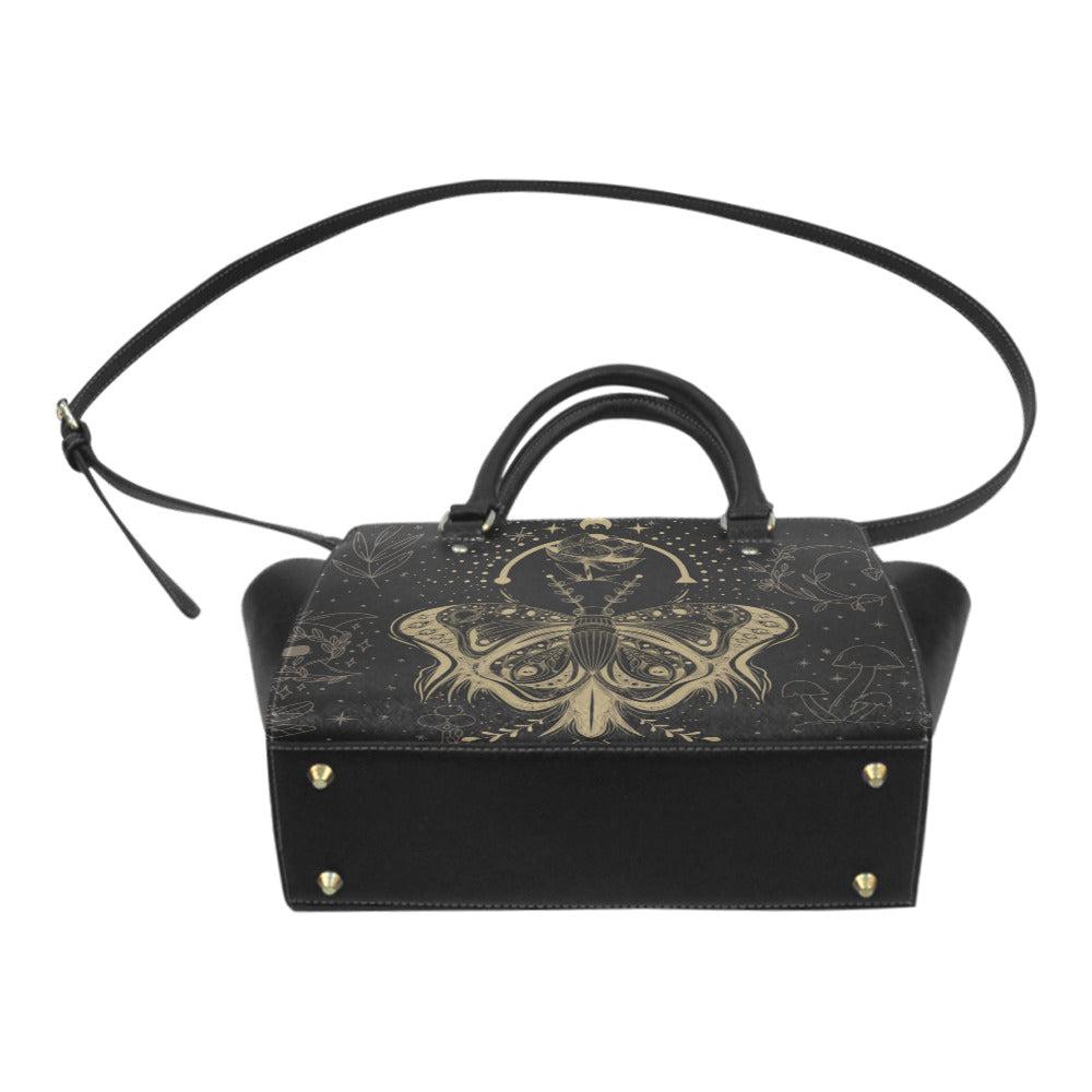 Lotus Moth Witch premium Classic Trapeze handbag with strap