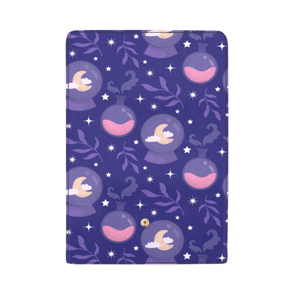 Kawaii Witchy Potion trifold Vegan leather Long Clutch Wallet