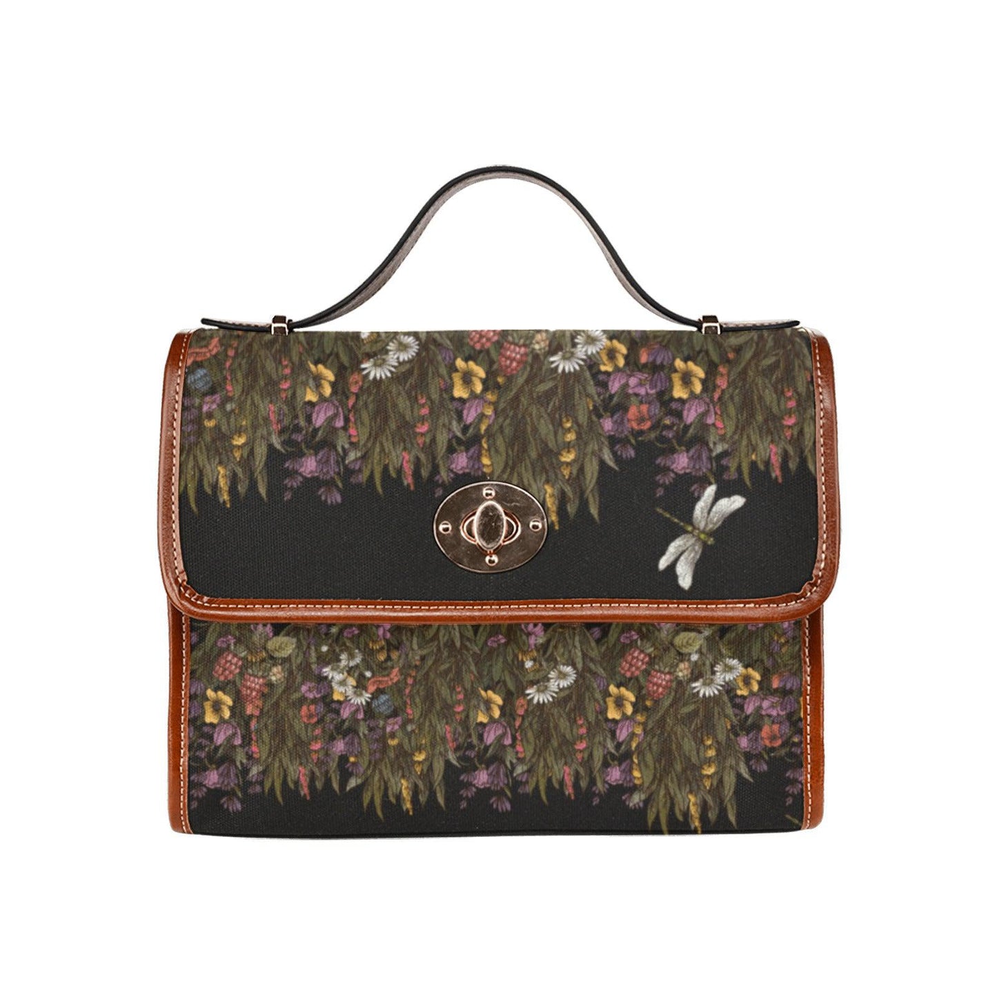 Herbalist Dried flower Cottagecore Canvas satchel Bag