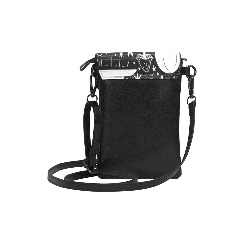 Mystical elements phone purse Vegan Leather Phone Purse Sling bag