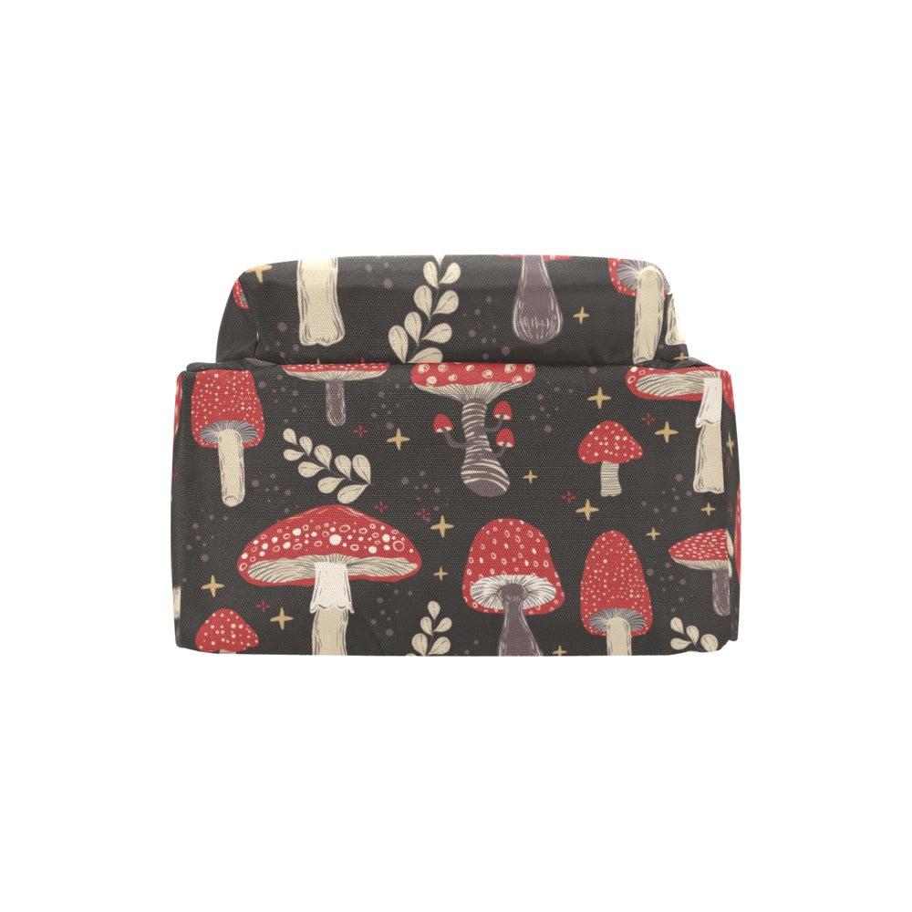 Red magic mushroom cottagecore Travel Backpack(Large Capacity)