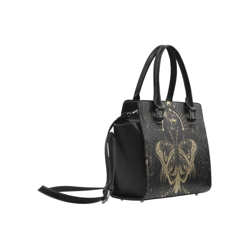 Lotus Moth Witch premium Classic Trapeze handbag with strap