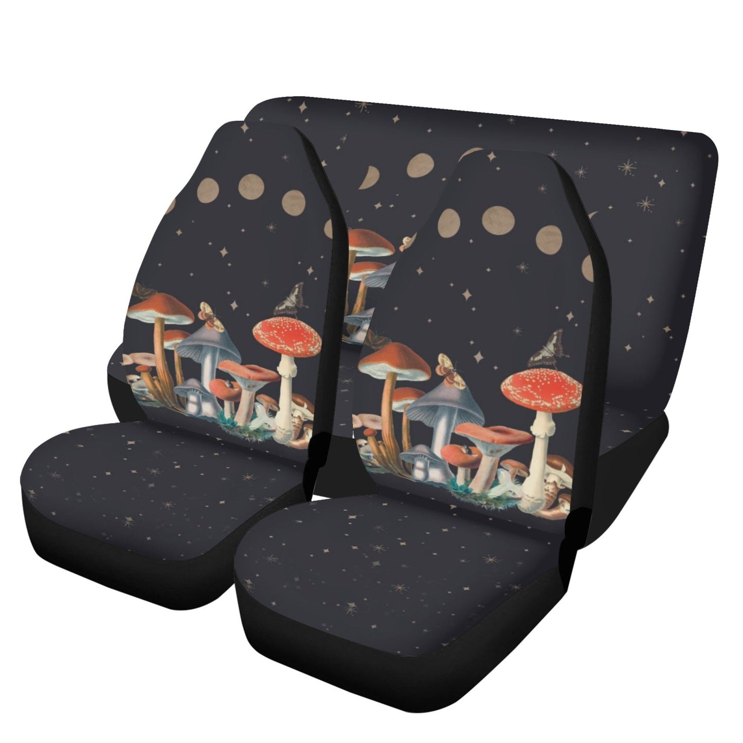 Amanita Mushroom Night Car Seat Cover Set | Sense Forest - sense forest