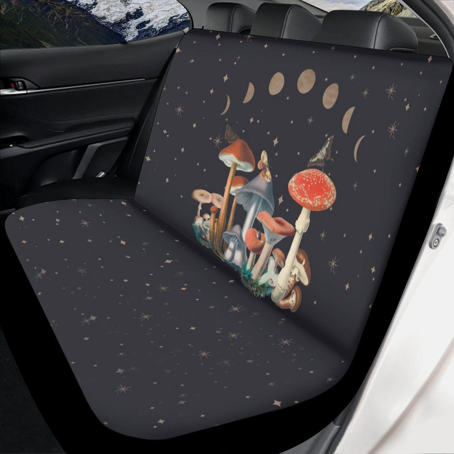 Amanita Mushroom Night Car Seat Cover Set | Sense Forest - sense forest