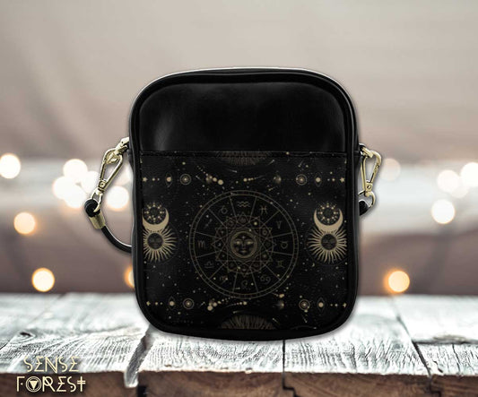 Astrology mini crossbody Sling witch Bag - sense forest