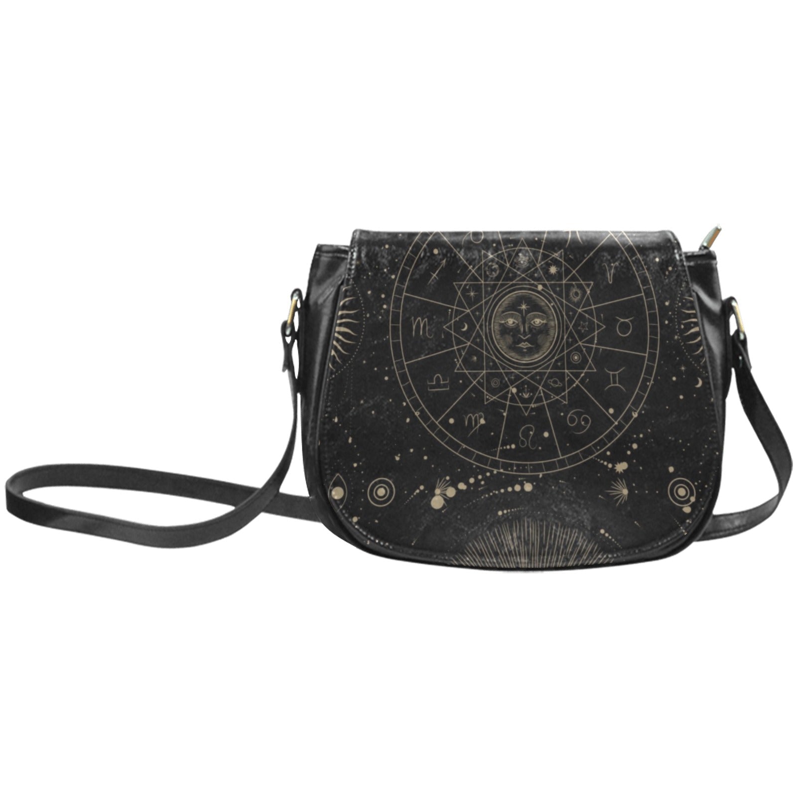 Astrology witch Vegan leather saddle bag | Sense Forest - sense forest