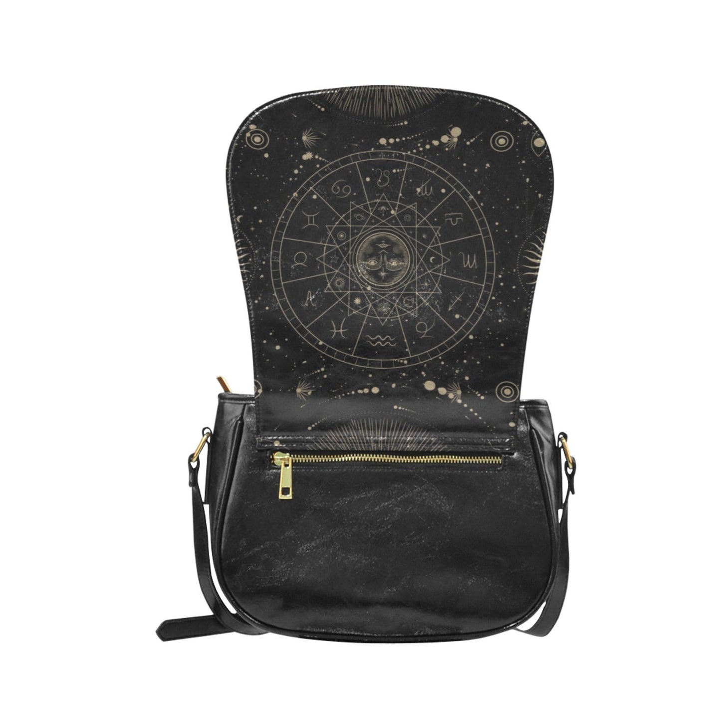 Astrology witch Vegan leather saddle bag | Sense Forest - sense forest
