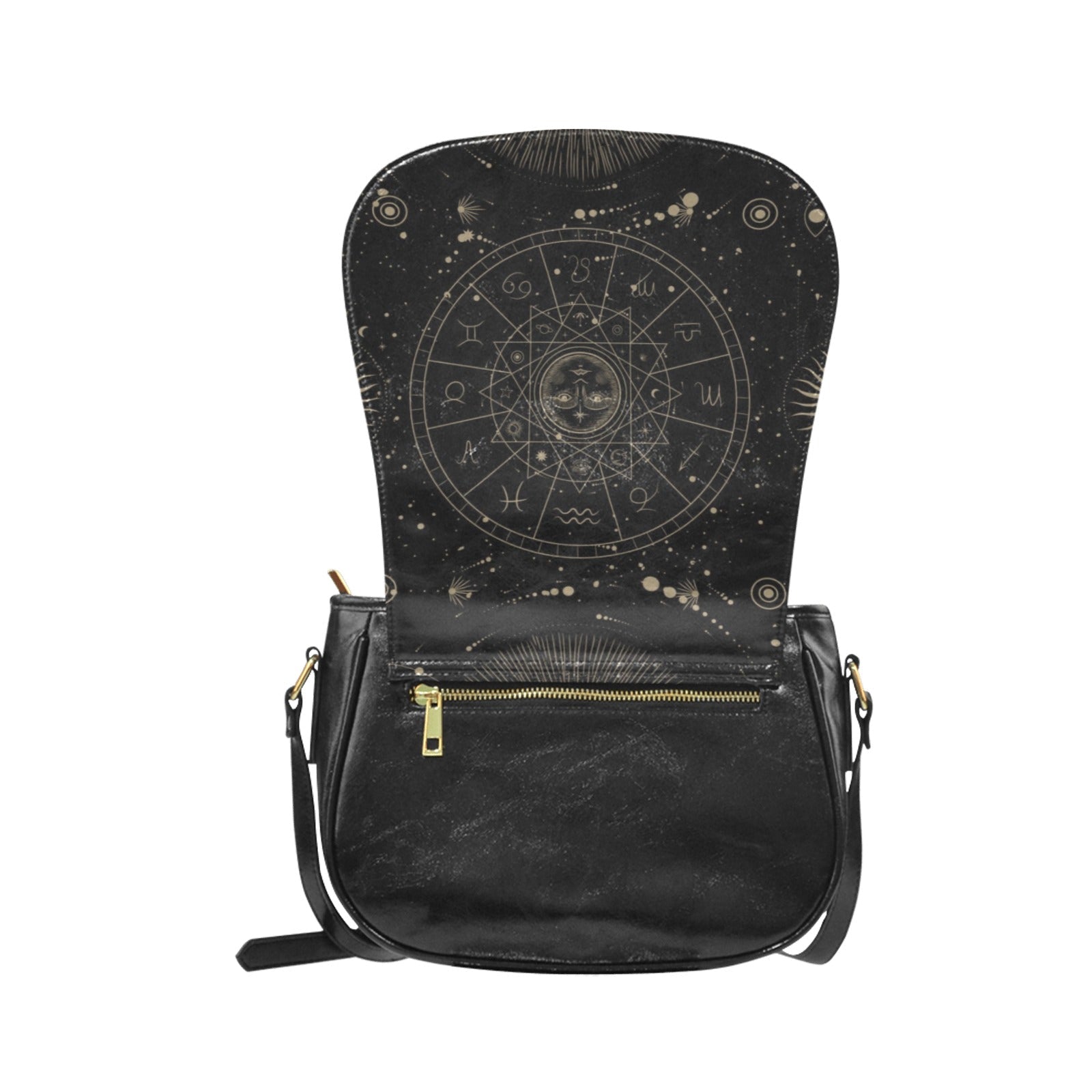 Astrology witch Vegan leather saddle bag | Sense Forest - sense forest
