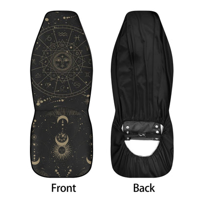 Astrology Witchy vibe Zodiac Car seat cover Set - sense forest