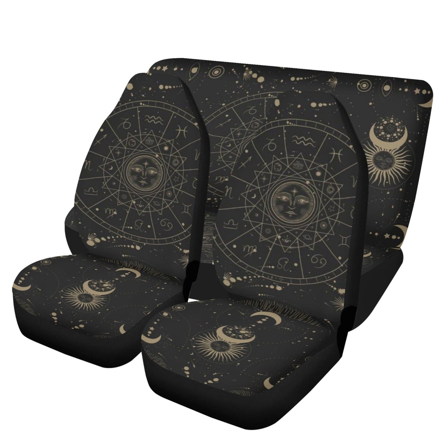 Astrology Witchy vibe Zodiac Car seat cover Set - sense forest
