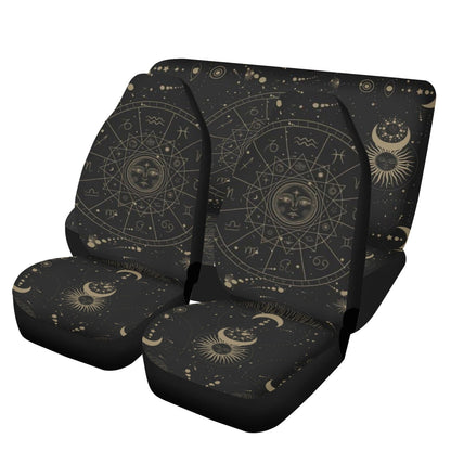 Astrology Witchy vibe Zodiac Car seat cover Set - sense forest