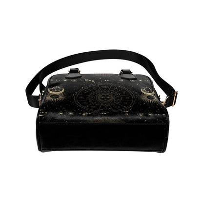 Astrology zodiac bowler Handbag with strap - sense forest