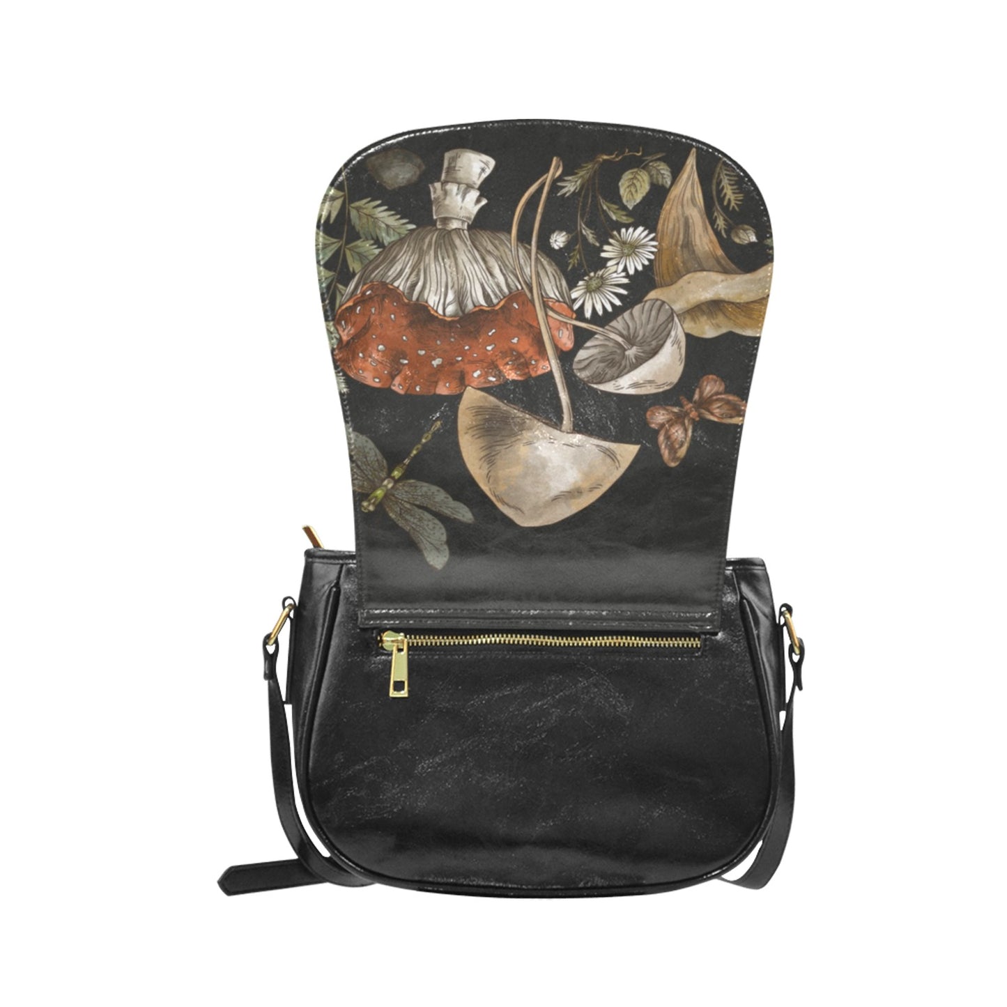 Sense Forest's best selling vegan leather mushroom purse crossbody saddle bag