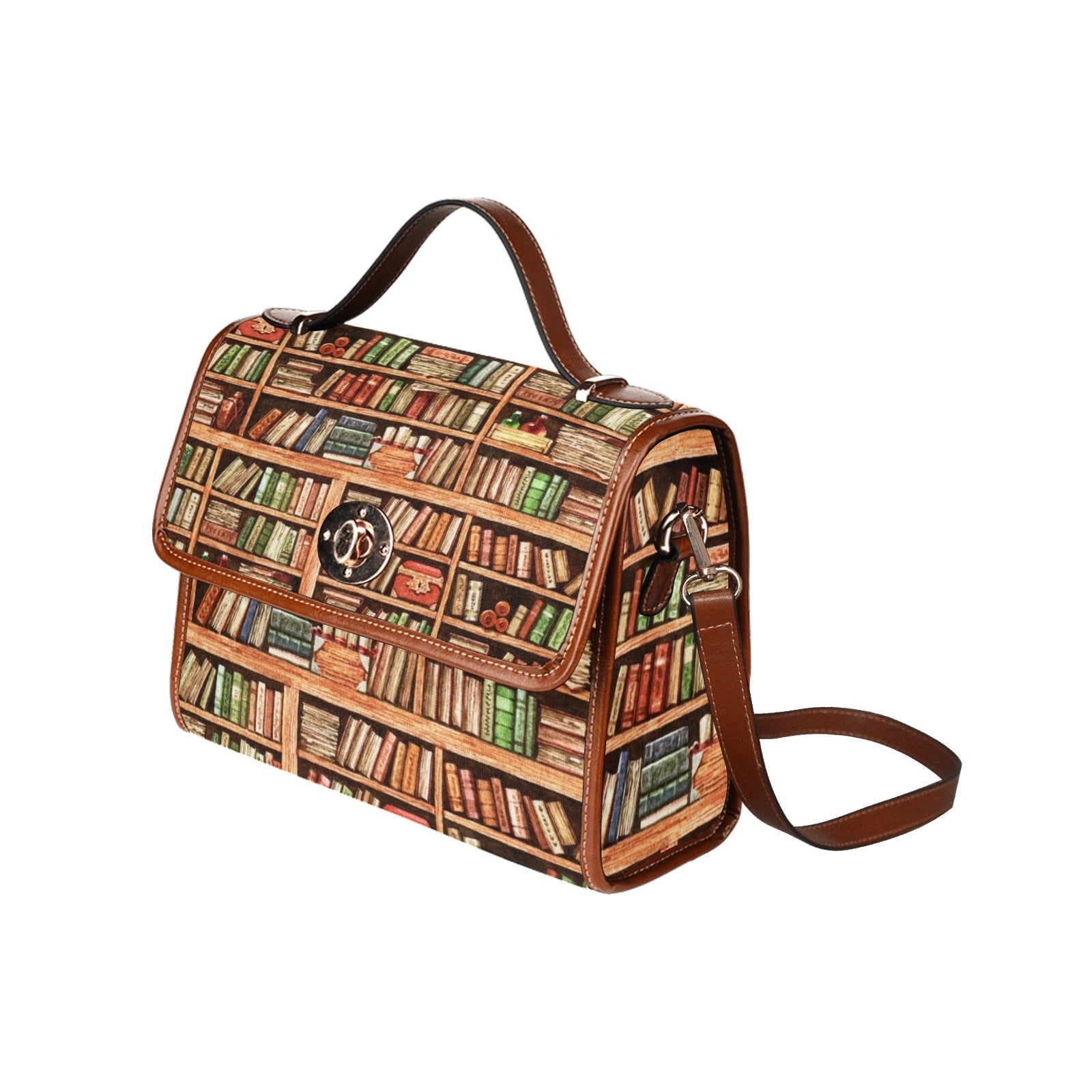 Book worms Canvas satchel bag - sense forest