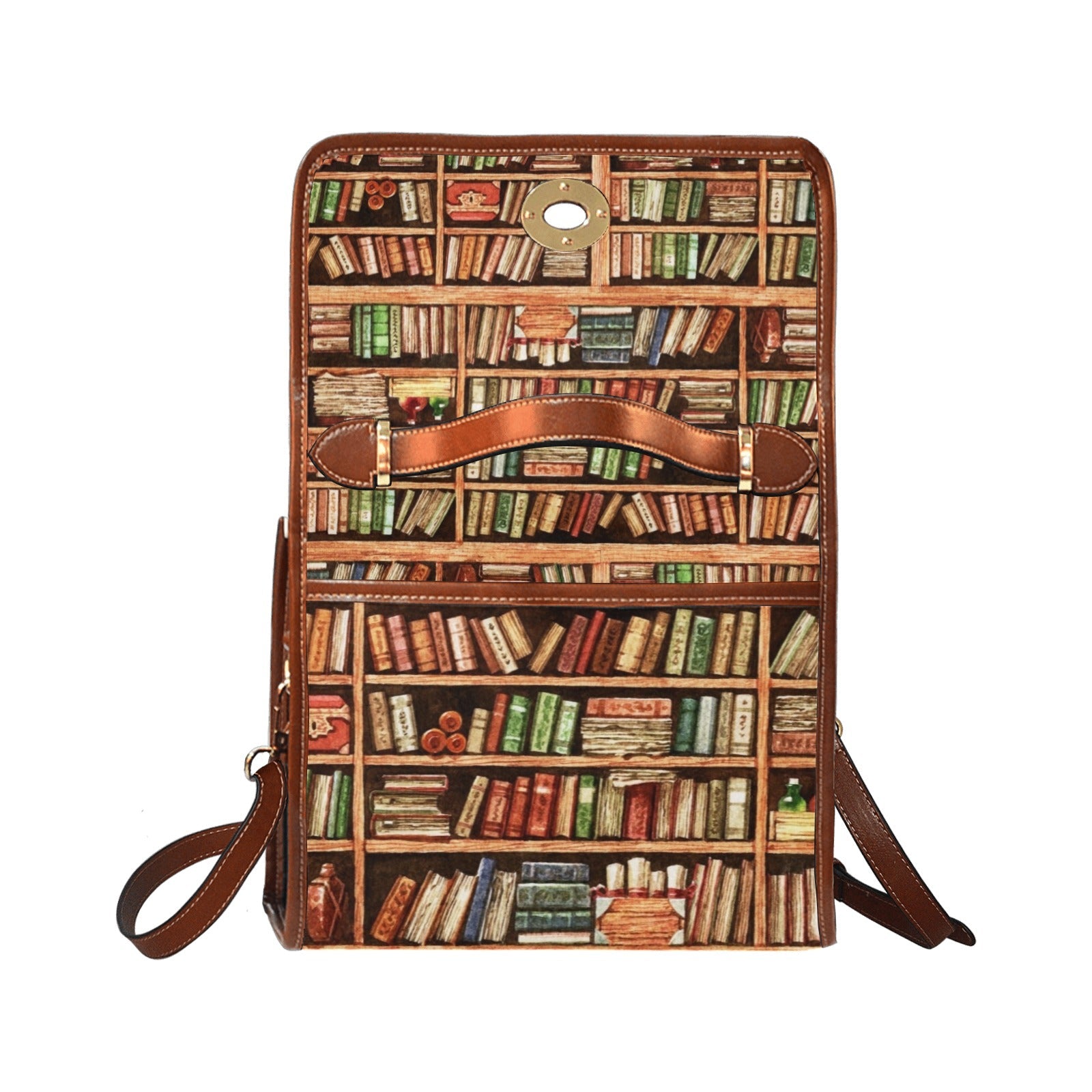 Book worms Canvas satchel bag - sense forest