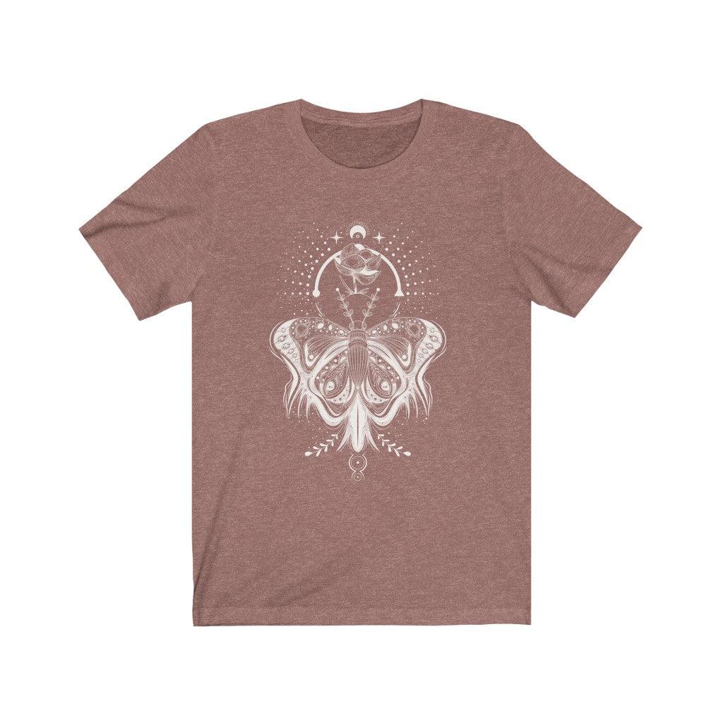 Cottagecore Forest witch Lotus Moth Jersey Short Sleeve Tee