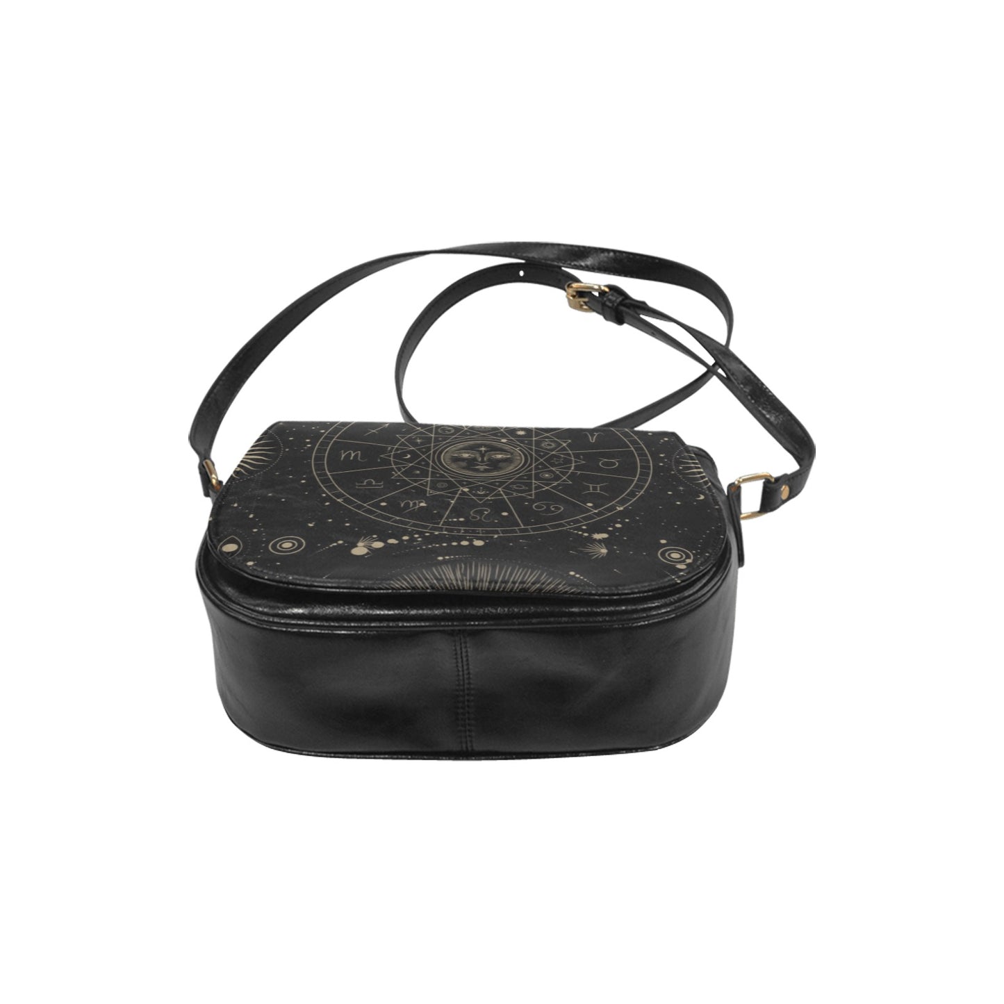 Astrology witch Vegan leather saddle bag