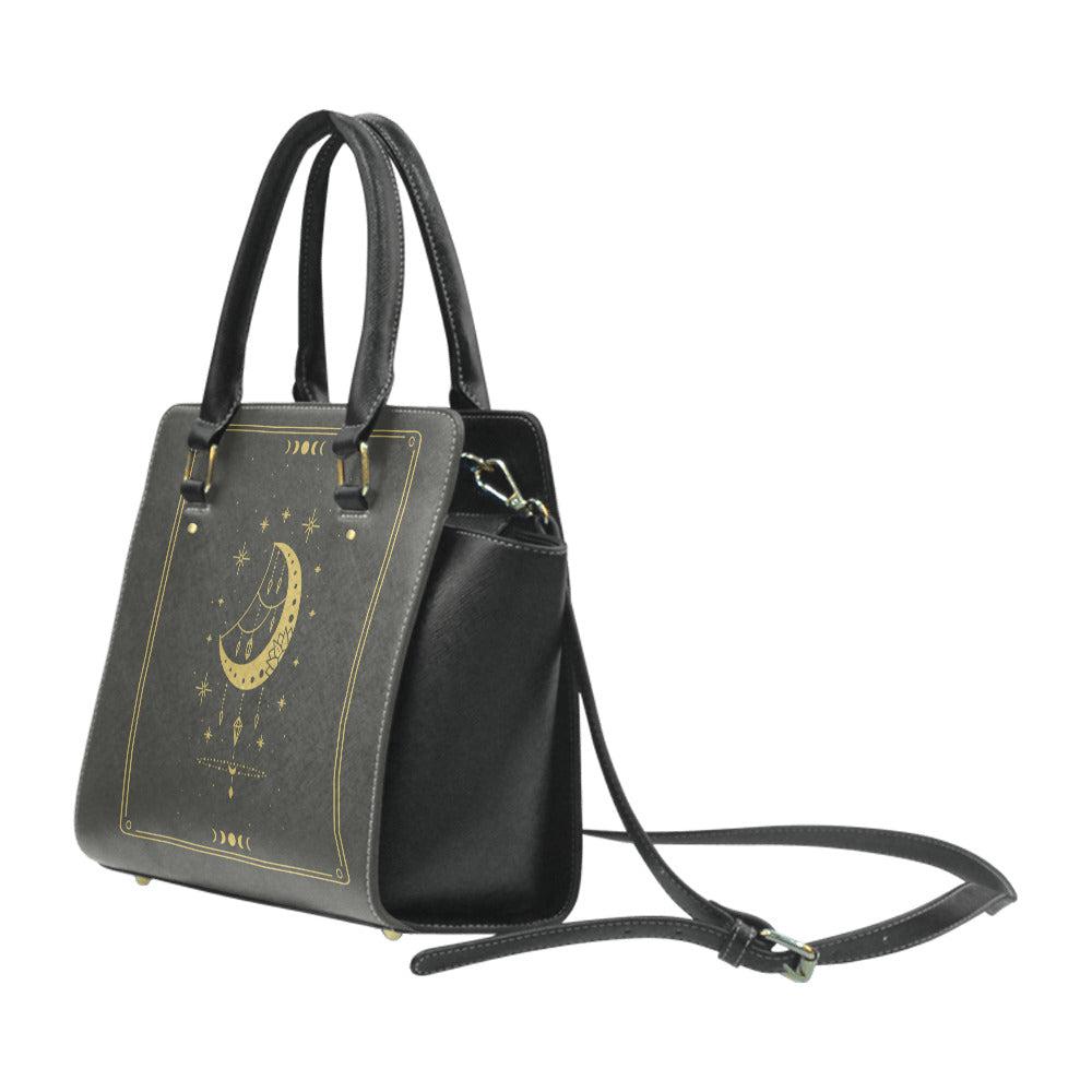 Moon phase Witch premium Classic Trapeze handbag with strap