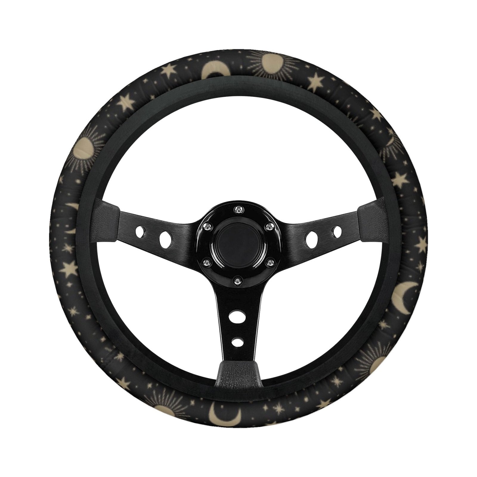 Celestial Sun Moon Star Car Steering Wheel Cover - sense forest
