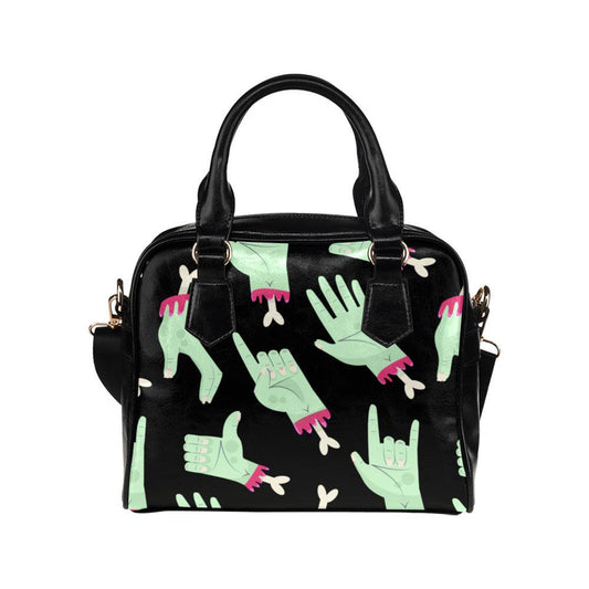 Chopped off hands bowler bag Shoulder Handbag with strap - sense forest