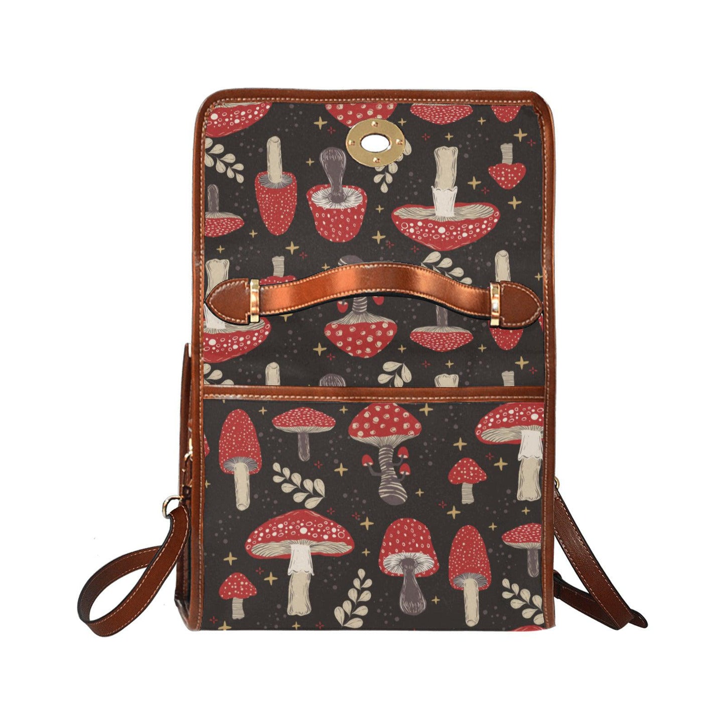 Cottagecore Amanita mushroom Canvas Satchel Bag - sense forest