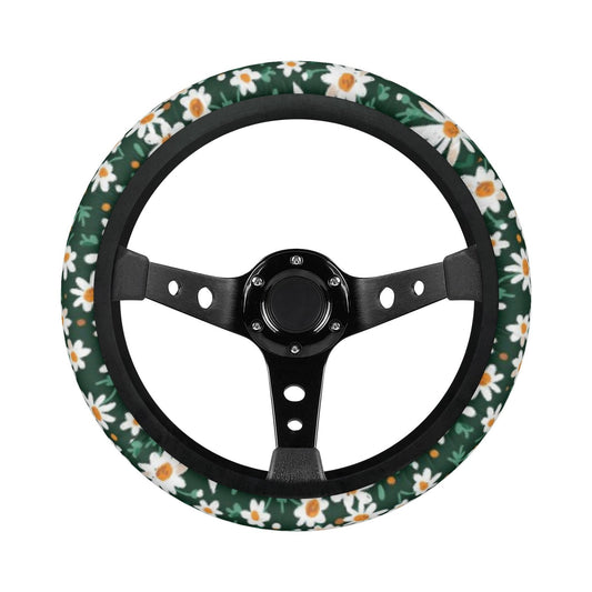 Cottagecore Daisy Car Steering Wheel Cover - sense forest