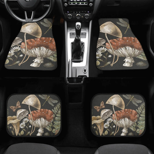 Cottagecore Forest Mushroom Car Floor Mats - sense forest