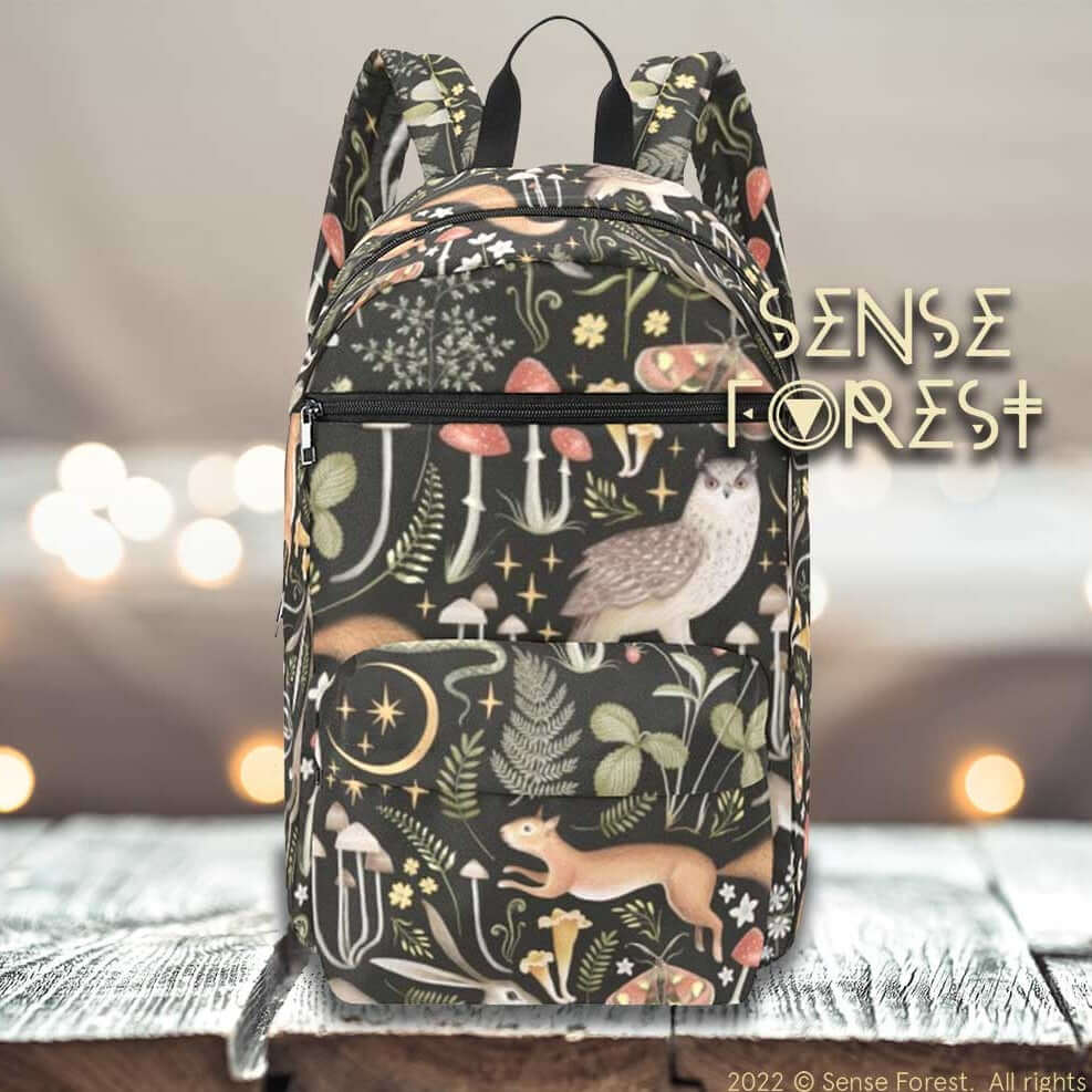 Cottagecore witchy Forest Animals Travel Backpack(Large Capacity) - sense forest