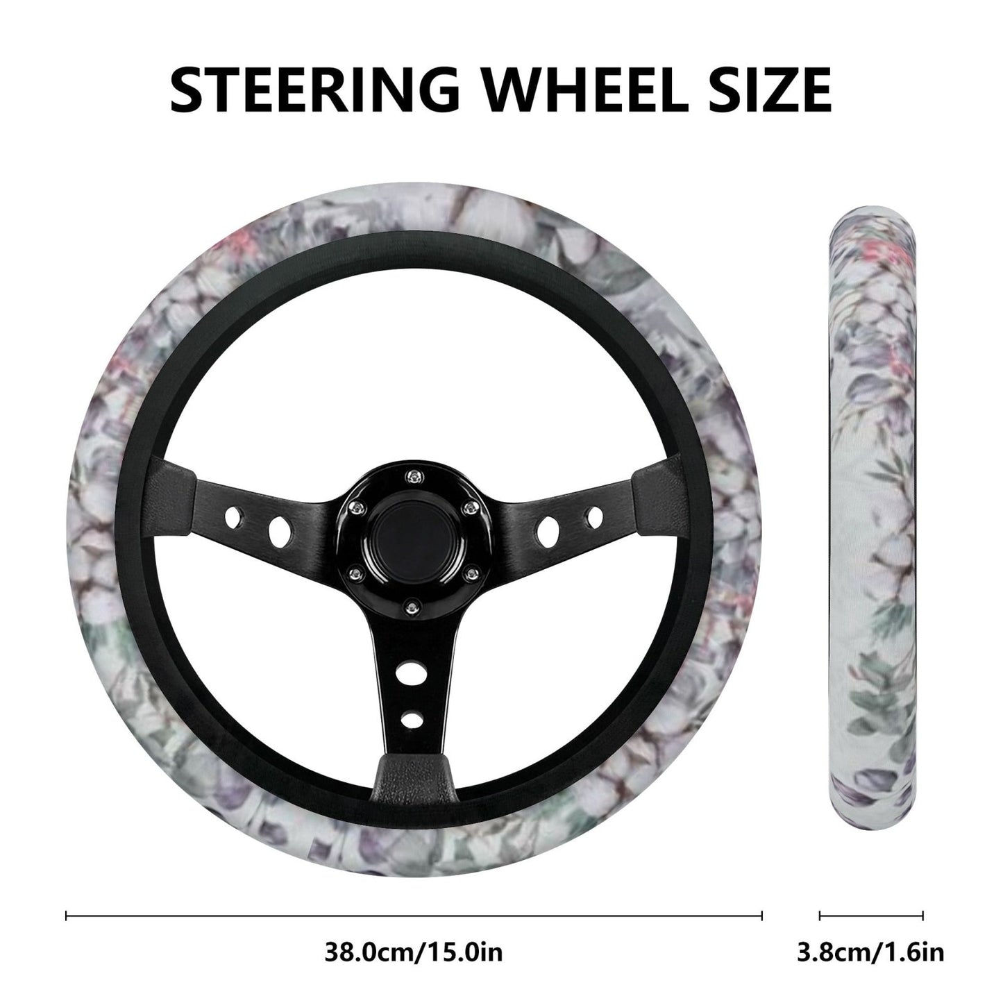 Cotton Floral Car Steering Wheel Covers - sense forest