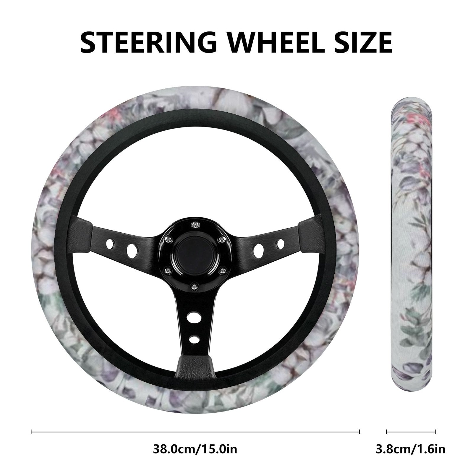Cotton Floral Car Steering Wheel Covers - sense forest