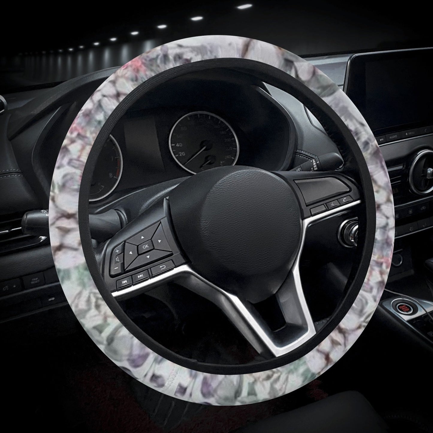 Cotton Floral Car Steering Wheel Covers - sense forest