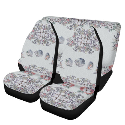 Cotton Floral Moon Phase Car Seat Cover Set - sense forest