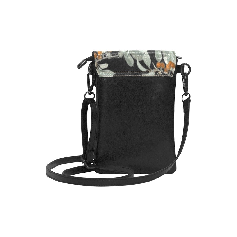 Crow Vegan Leather phone purse - sense forest