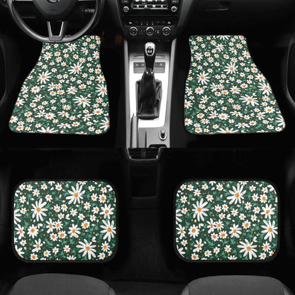 Daisy forest Back and Front Car Floor Mats - sense forest