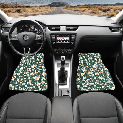 Daisy forest Back and Front Car Floor Mats - sense forest