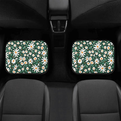Daisy forest Back and Front Car Floor Mats - sense forest
